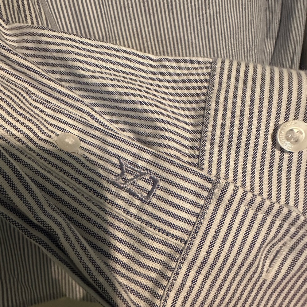 Cutter & Buck CB Men's LONG SLEEVE Shirt CHECK LARGE EGYPTIAN‎ COTTON NWOT - Picture 4 of 4